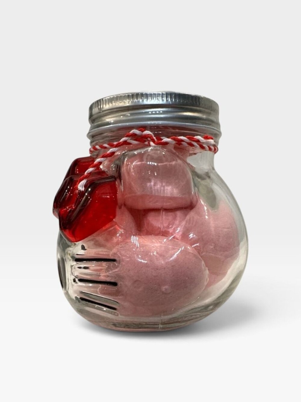 Sanrio Hello Kitty Bath Bomb Jar with Pink Petal Pop Rose Scent - 10.5 Oz New - Picture 4 of 6